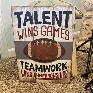 Motivational Football Wall Art